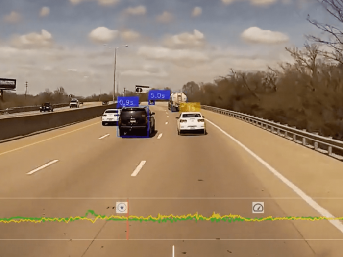 Spot warnings and follow road compliance | capture of merging traffic on interstate