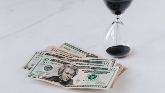 money and hourglass