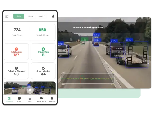 Truck dash cam capture | Optimize Driving Performance