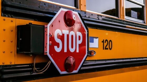 school bus stop arm