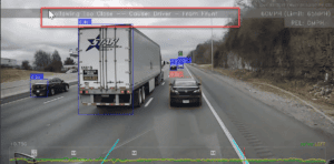 Driver•i alert on HD dash cam video